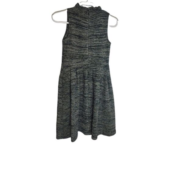 ANTHROPOLOGIE Ganni dress pinnacle ruffle neck textured with pockets XS - Picture 5 of 13